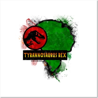 Tyrannosaurus Rex - Jurassic T rex Dino Paddock Sign Posters and Art